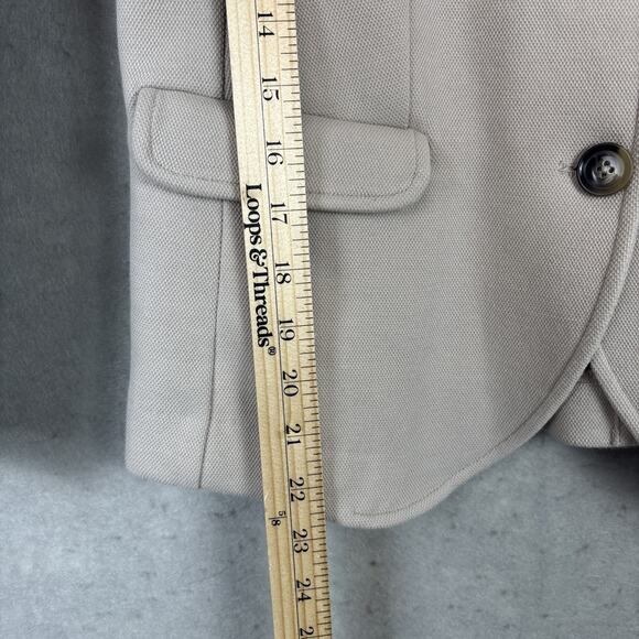 Banana Republic Beige Stand-Collar Blazer - Picture 7 of 8